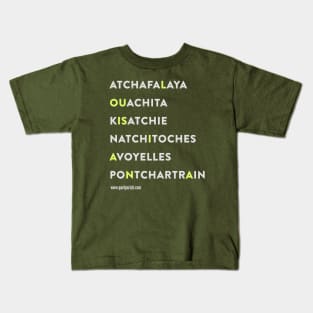 Louisiana Names Kids T-Shirt